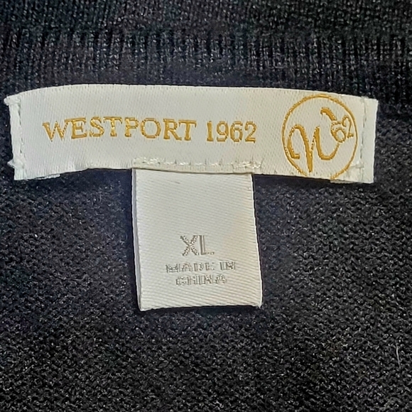 Westport Cold Shoulder Studded Black Knit Pop Over Sweater (XL) - Picture 6 of 11